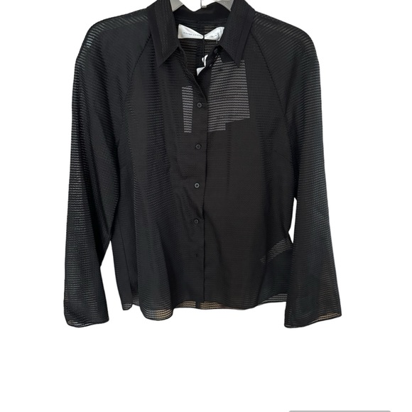 NWT Victoria Beckham Black Button Down blouse - Picture 2 of 6